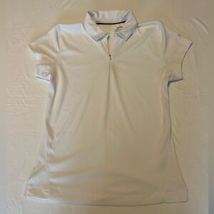 Slazenger White Fitted Polo Shirt Short Sleeve